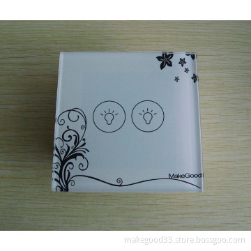 2Keys Light Switch with LED indicator,lamp switch,touch function wall switch